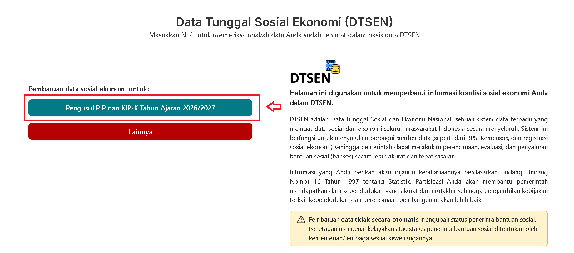 Langkah 1 DTSEN
